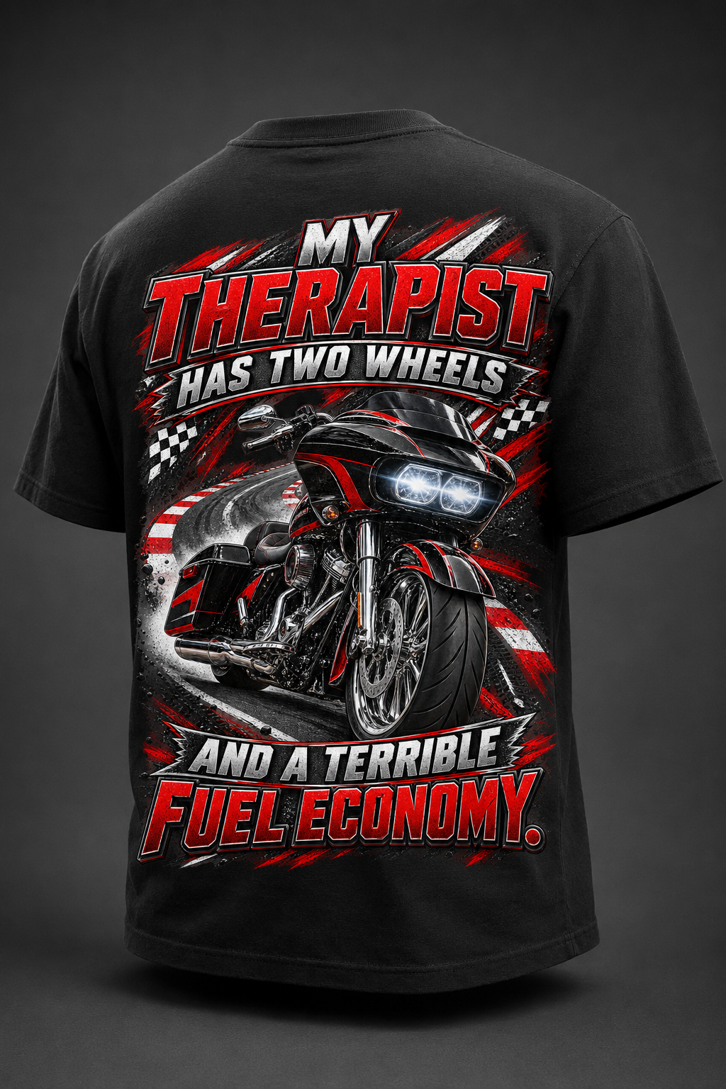 Terrible Fuel Economy" Biker Graphic T-Shirt