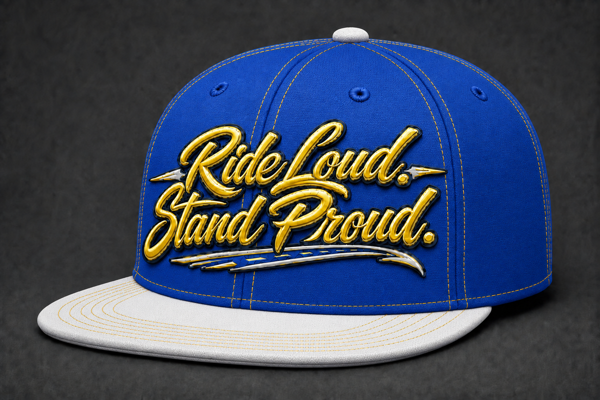 "Ride Loud. Stand Proud." Snapback Cap