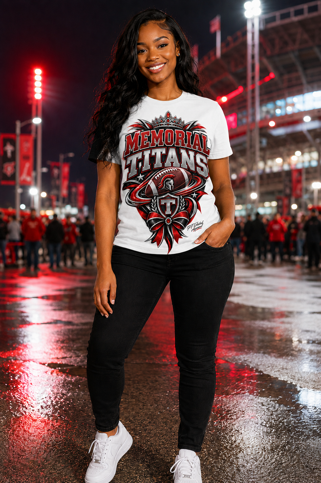 "Memorial Titans" Gameday Grit T-Shirt