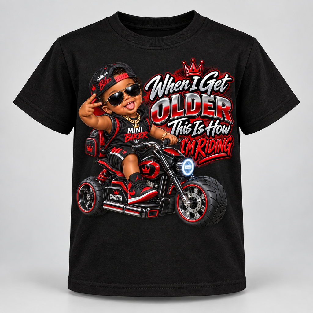 Boys "When I Get Older This Is How I'm Riding" Graphic Tee