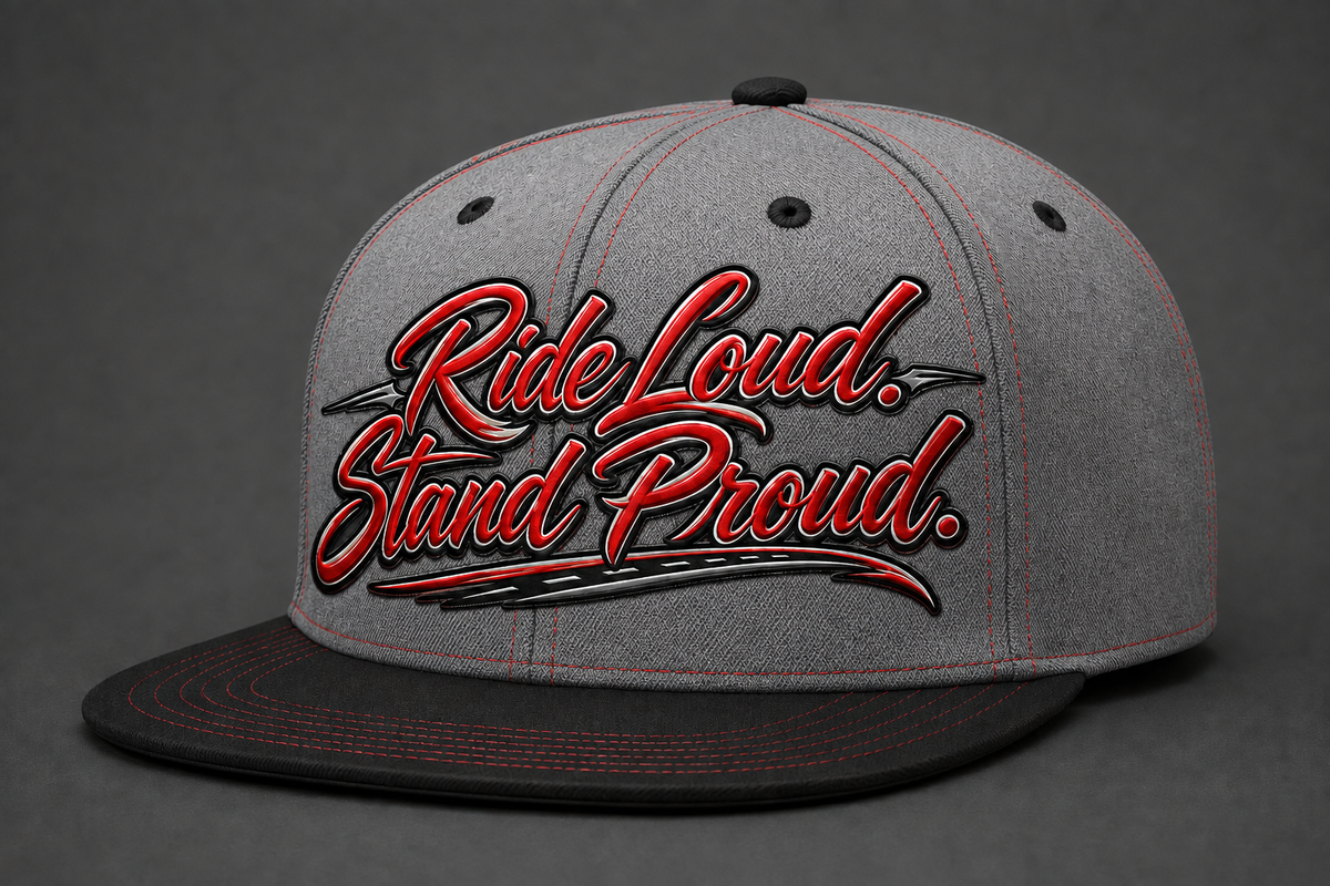 "Ride Loud. Stand Proud." Snapback Cap
