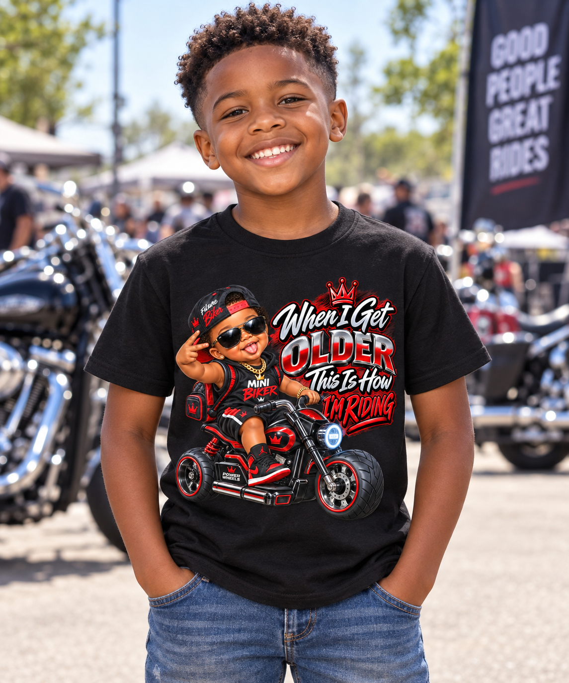 Boys "When I Get Older This Is How I'm Riding" Graphic Tee