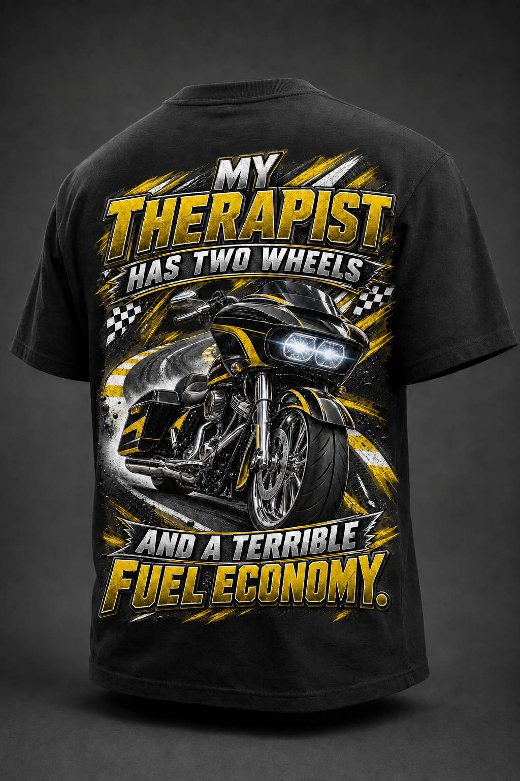 Terrible Fuel Economy" Biker Graphic T-Shirt