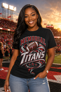 Memorial Titans" Football Pride Graphic Tee