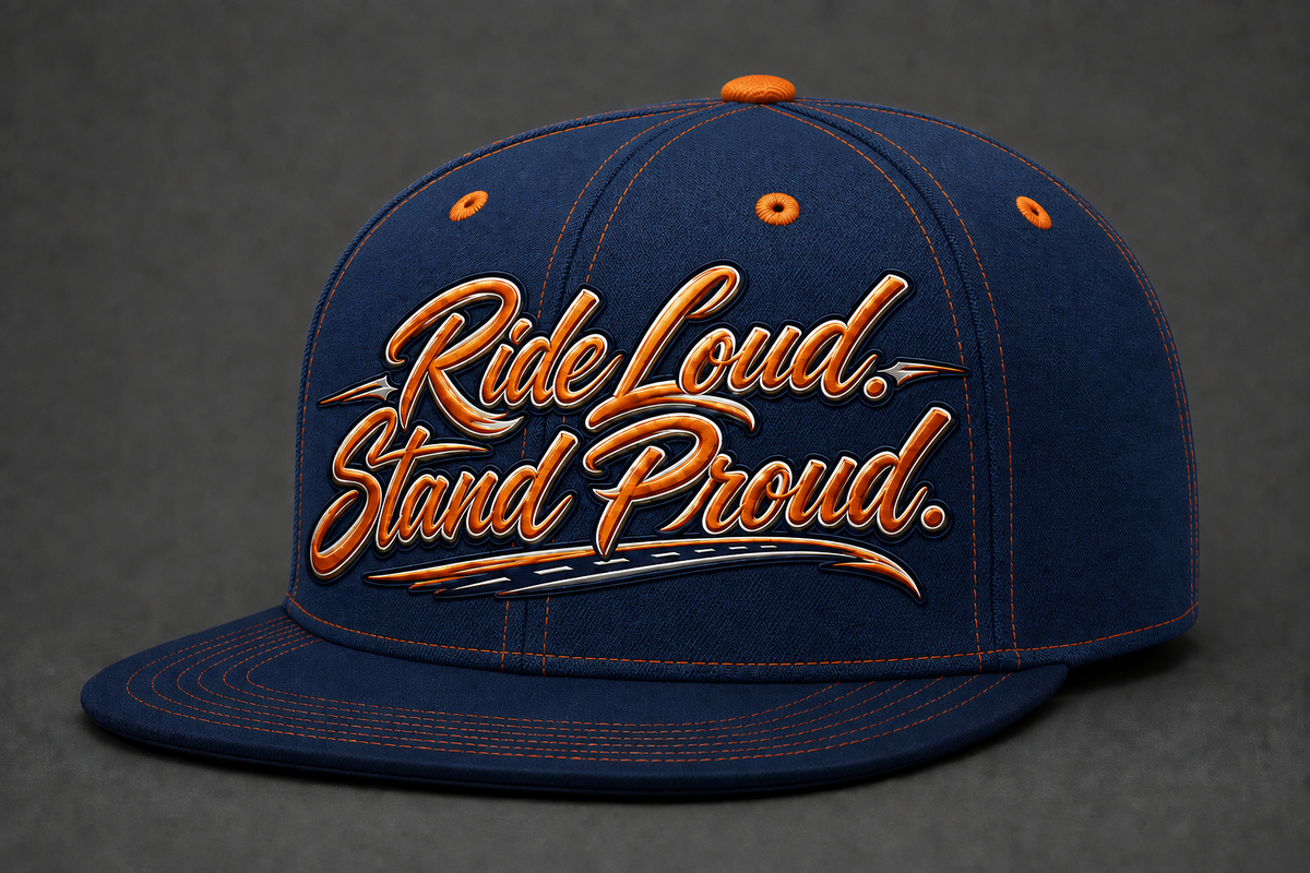 "Ride Loud. Stand Proud." Snapback Cap