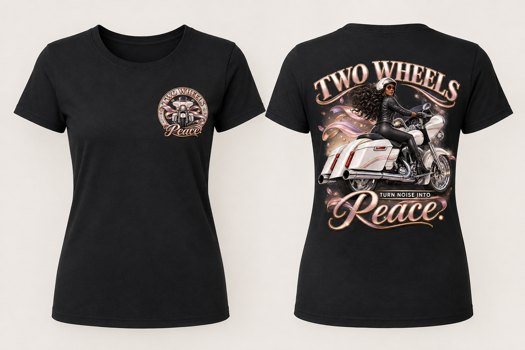Womans Two Wheels Peace
