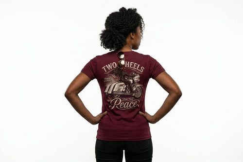 Womans Two Wheels Peace