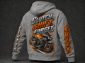 Clutch, Shift, Forget." Moto Hoodie