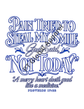 Pain Tried To Steal My Smile - Proverbs 17:22 Christian Digital Graphic Download  product