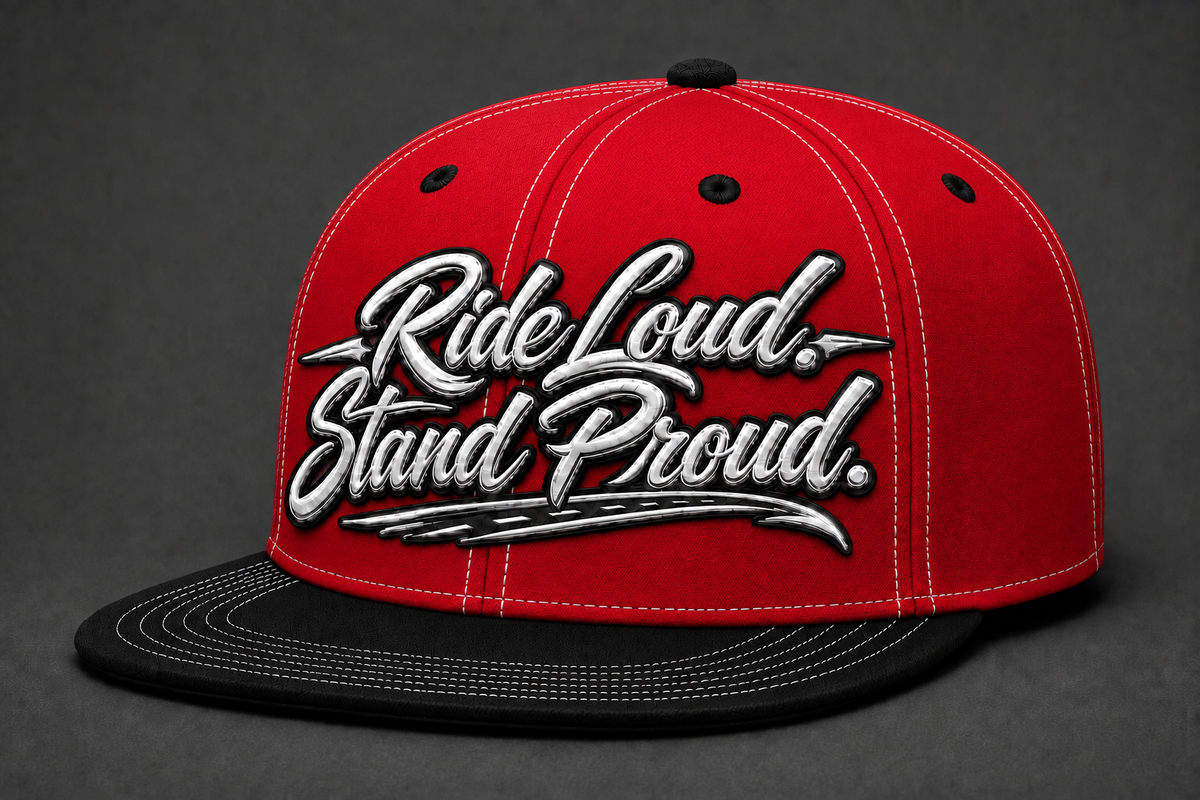 "Ride Loud. Stand Proud." Snapback Cap