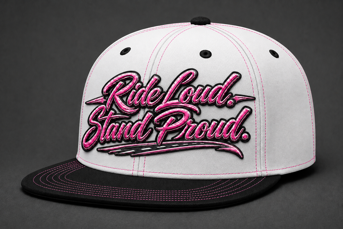 "Ride Loud. Stand Proud." Snapback Cap