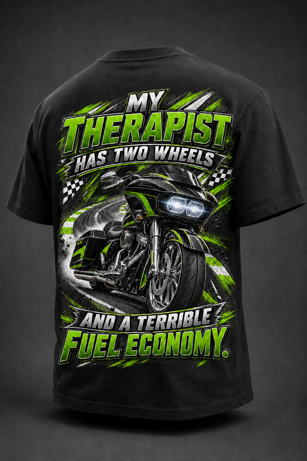 Terrible Fuel Economy" Biker Graphic T-Shirt