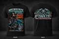 H-Town, TX" Heavy V-Twin Thunder Biker T-Shirt