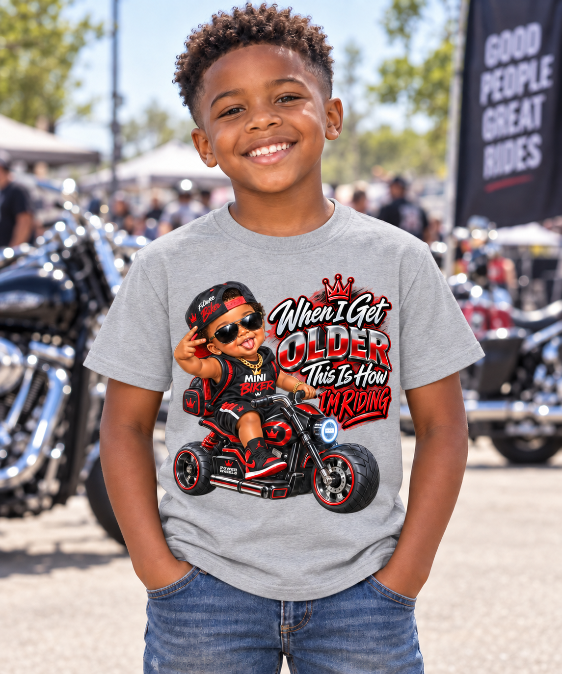 Boys "When I Get Older This Is How I'm Riding" Graphic Tee