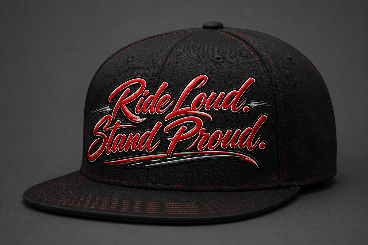 "Ride Loud. Stand Proud." Snapback Cap
